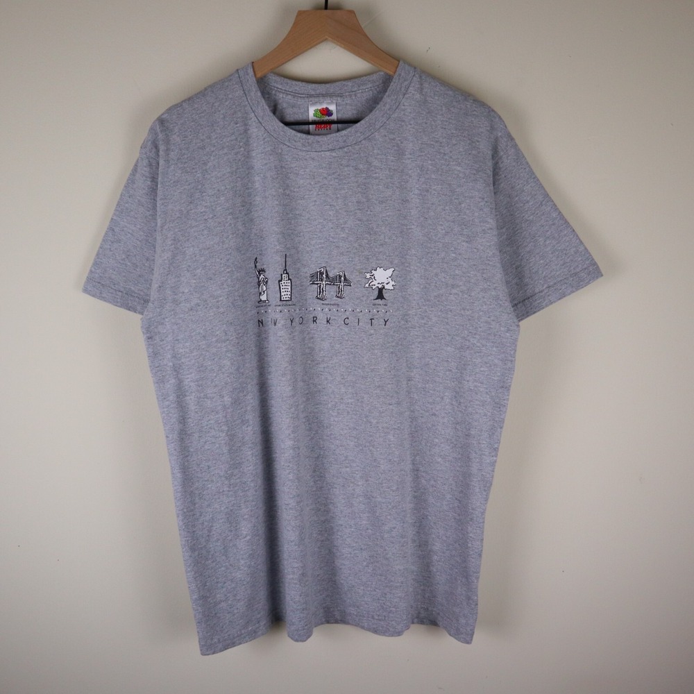 Vintage‎ New York City Famous Landmarks Shirt Adult Large 20.5x28